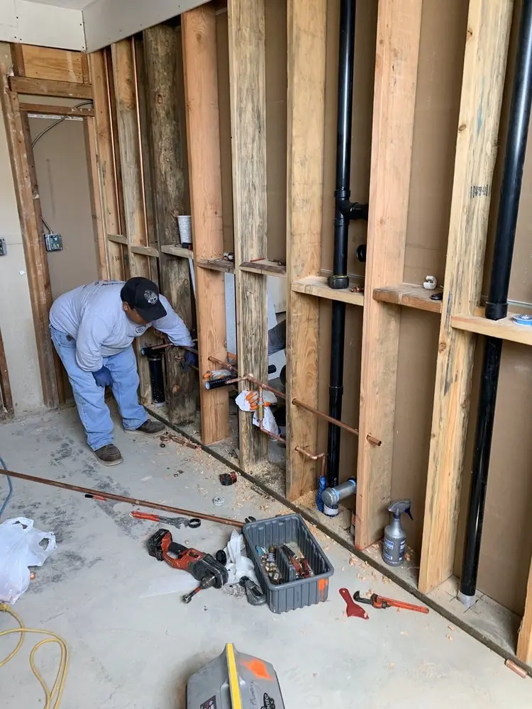 Commercial rough-in plumbing for Water Heater Replacement in South Canal